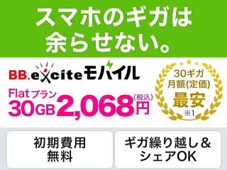 BB.exciteモバイル/Flatプラン