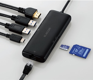 エレコム 7-in-1 DST-W02 USBハブの画像