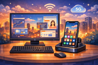 スマホドッグ・未来のデスク環境