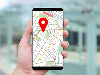 スマホの地図アプリの画像