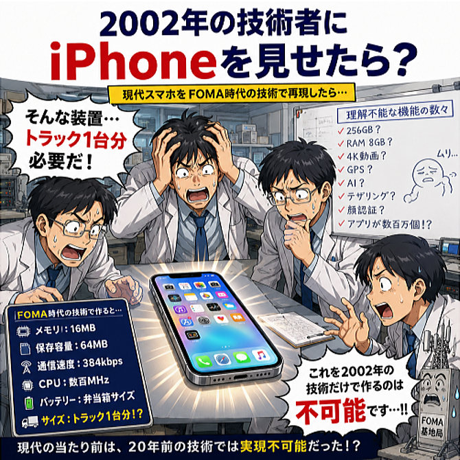 2020年の通信技術者にスマホをみせたら？