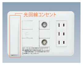 光回線コンセントの画像