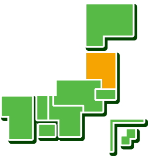 東北地区（日本列島地図）