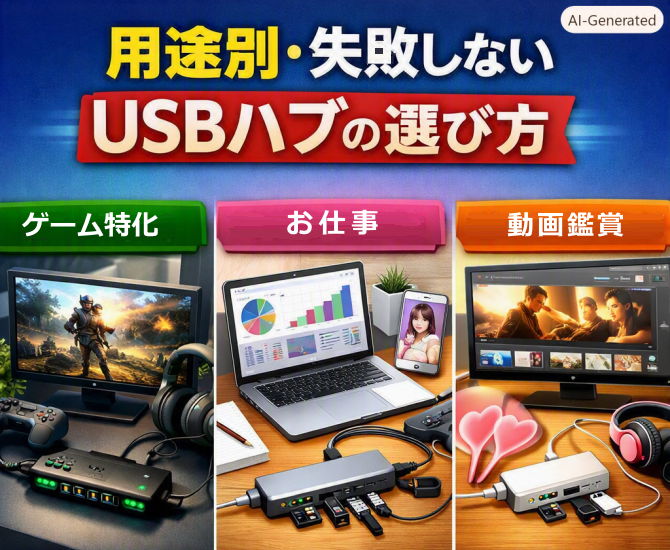 用途別・失敗しないUSBハブの選び方